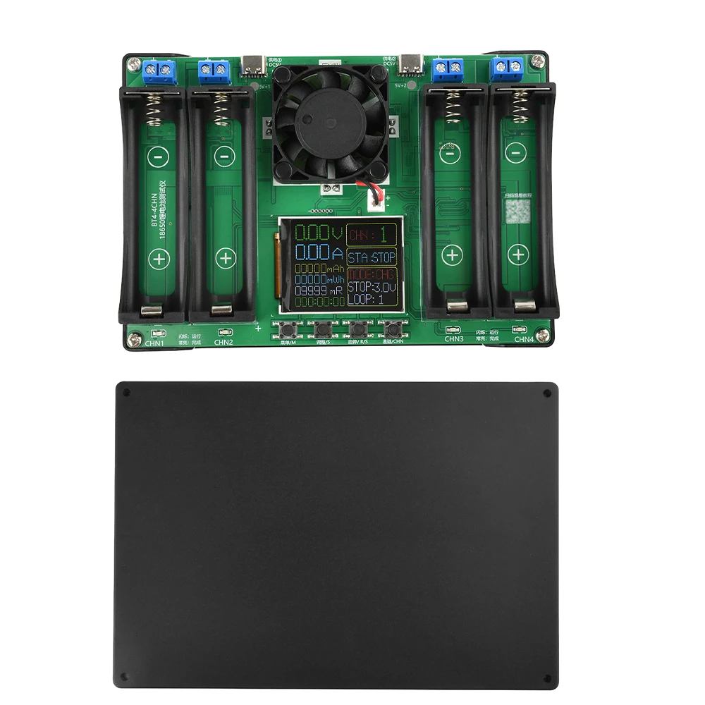 Testeur de capacité de batterie à écran LCD pour Batteries 18650, testeur de résistance interne à 4 canaux, analyseur universel de vérificateur de batterie