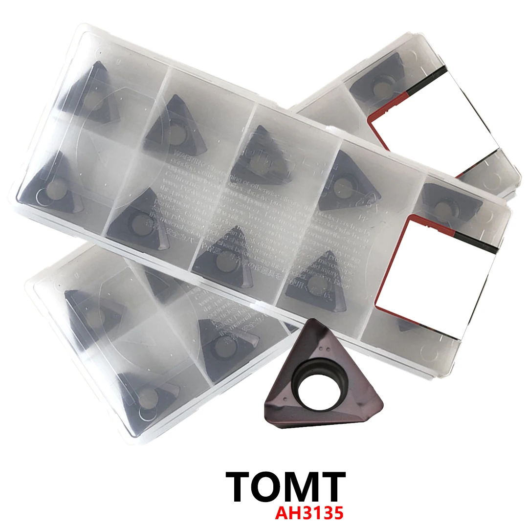 

Оригинальные твердосплавные вставки TOMT150608PDER-MJ AH3135, лезвия для держателей инструментов TOMT 150608 TOMT150608 PDER MJ TOMT1506, хвостовик токарного станка с ЧПУ