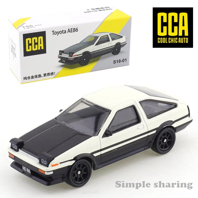 

CCA 1:64 Toyota AE86 Имитационная модель автомобиля из сплава, амортизатор с железным дном, раздвижная модель автомобиля, официально авторизованная