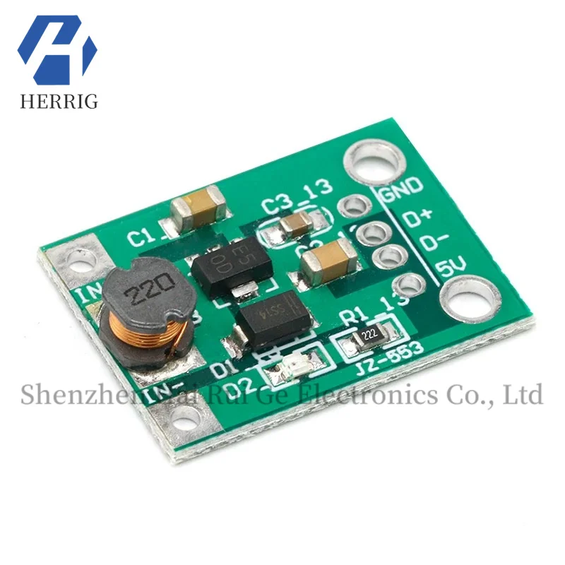 

1PCS DC-DC adjustable boost voltage regulator power module board battery boost board 0.9V~5V boost 5V without USB