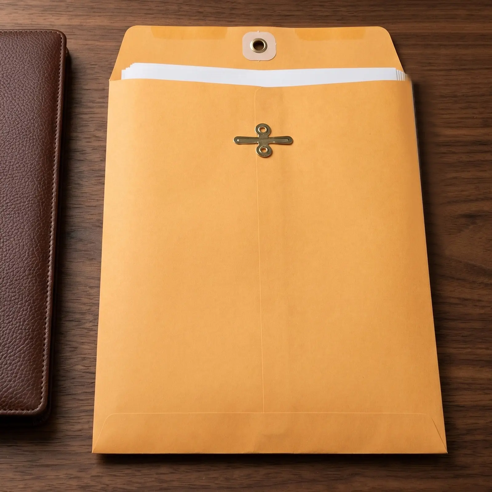 Waterproof Manila File Folder Buckle Envelope Document Organizer for Office School Work and Mail Storage