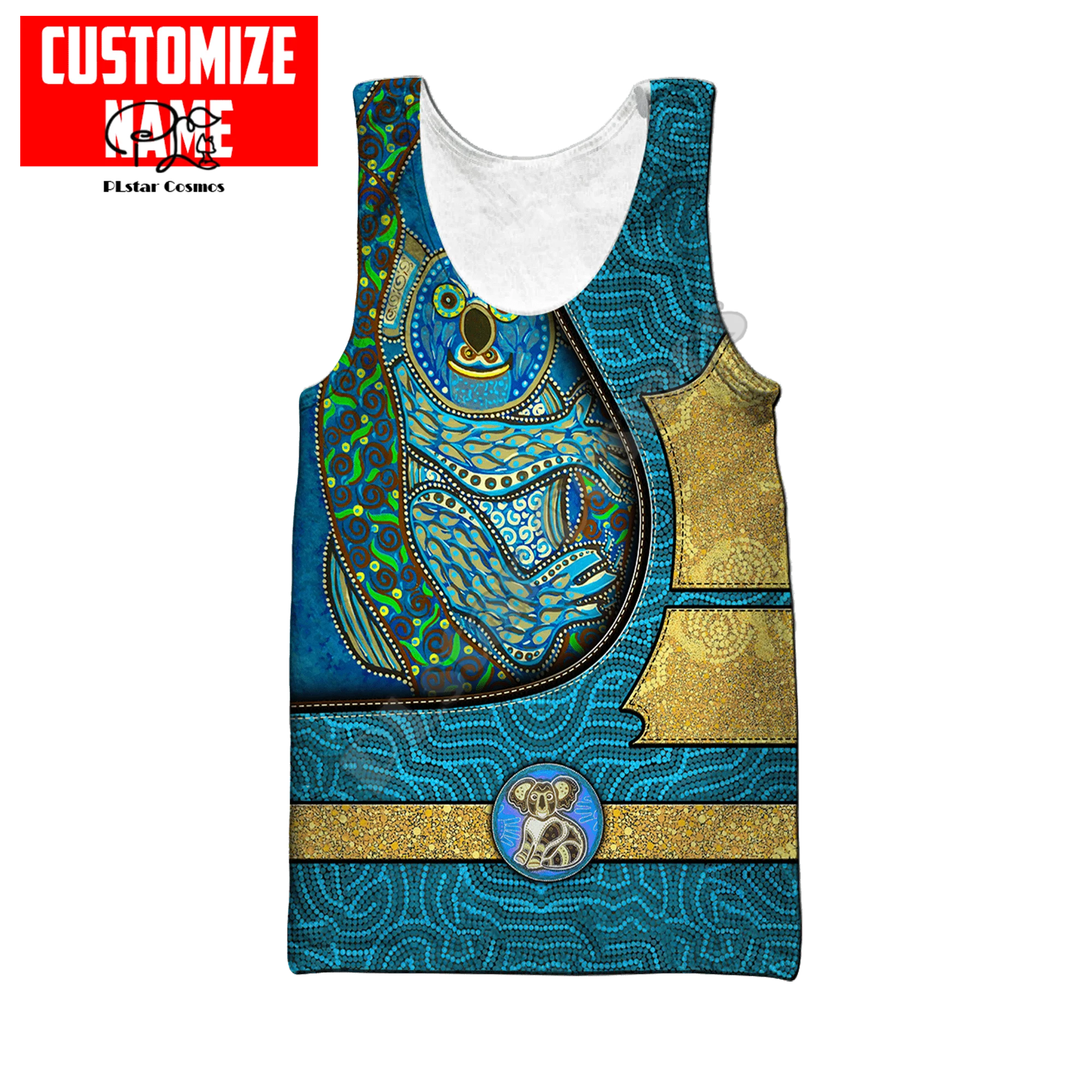 

Aboriginal Australia Culture Country Tribal Retro Tattoo Streetwear 3DPrint Men/Women Summer Casual Sleeveless TankTop Vest A1