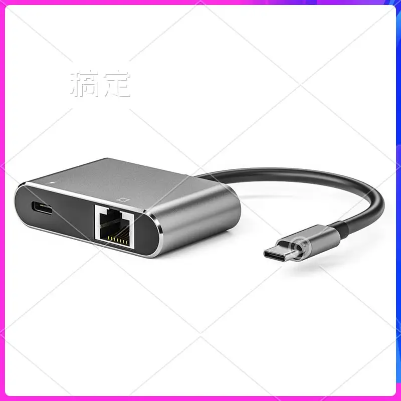 

AP-1000 Мбит/с USB C Toethernet-адаптер PD3.0 Type-C Порт зарядки Сетевой адаптер Тип C Torj45 Сетевой сетевой адаптер Forpc
