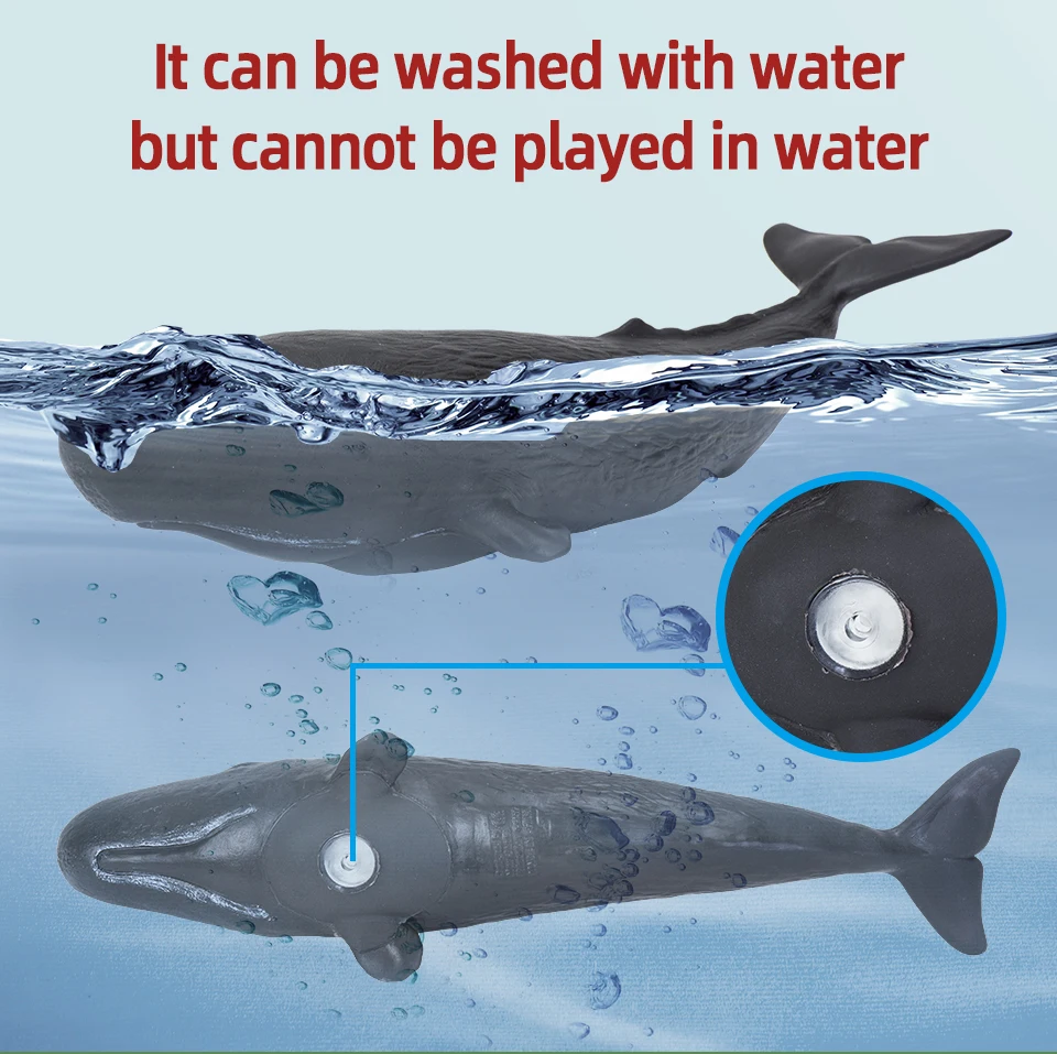 Big Size Soft Rubber Sea Life Simulation Action Figure Animal Model Toys for Children Kids Whale Figures Collection Educational