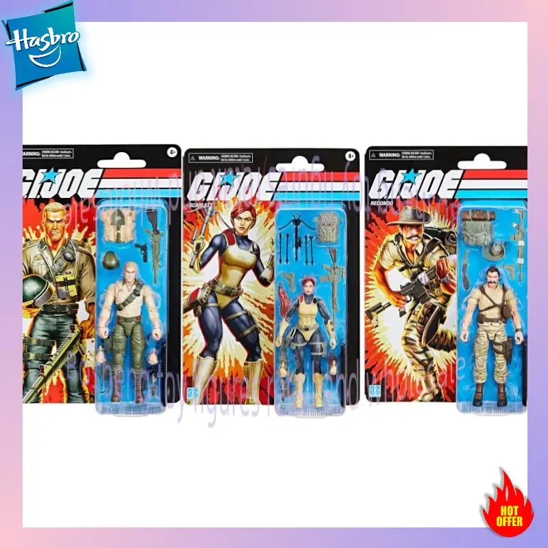 

Hasbro GI Joe Classified Series Retro Cardback Scarlett Duke Recondo Collectible 6-Inch Action Figure Toy with Accessories Gift