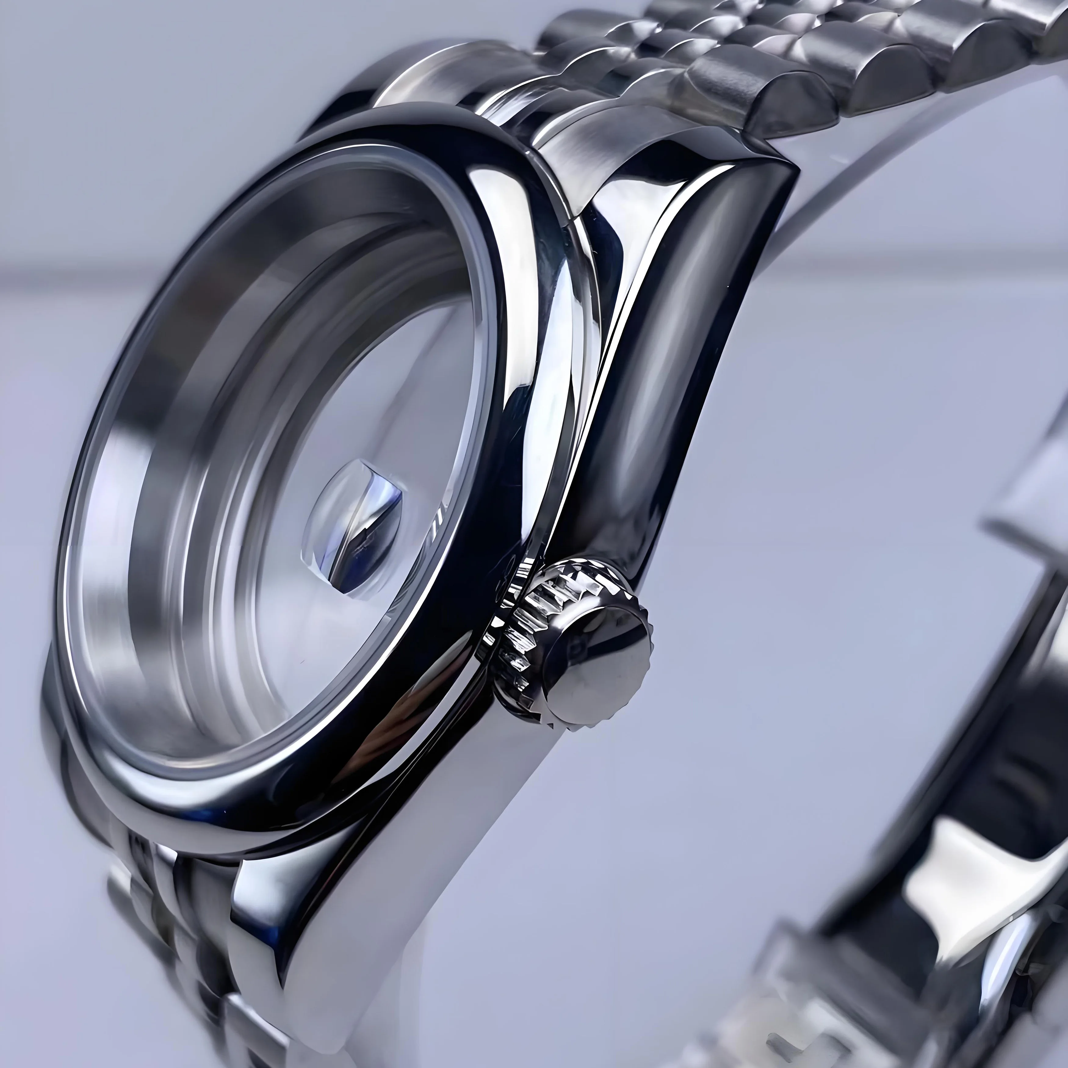 36/39mm NH35 Watch Case with Jubilee Bracelet Sapphire Crystal For NH36/NH35 Movement 28.5mm Dial High-Quality Watch Accessories