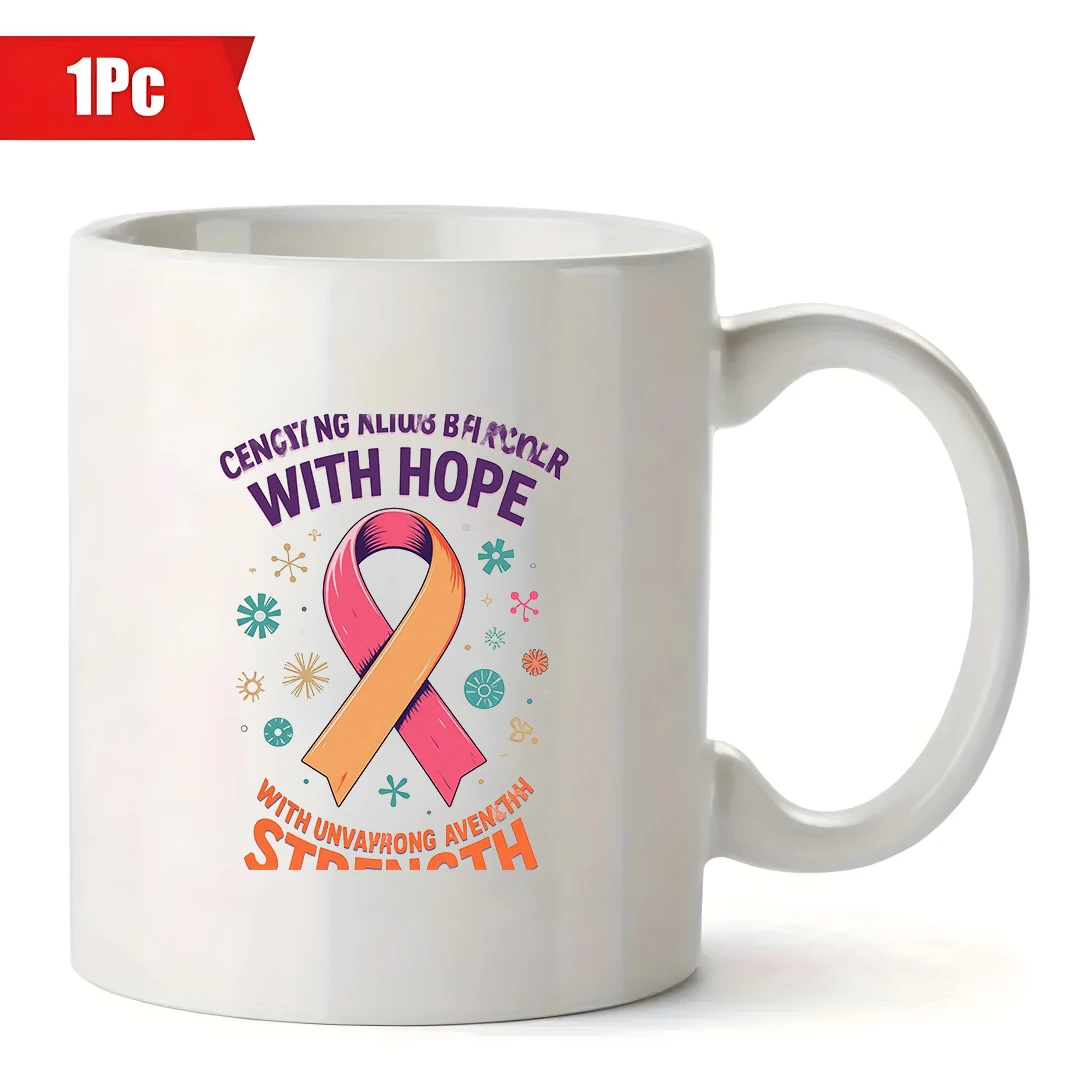 Kubek z różową wstążką w kształcie serca 11OZ, kubek dla dzieci, kubek świąteczny, praktyczny kubek do użytku domowego