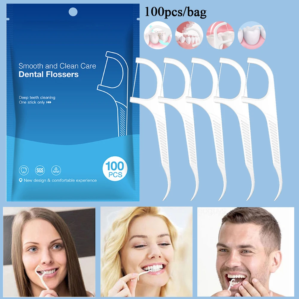 

100 шт., зубные палочки для чистки зубов