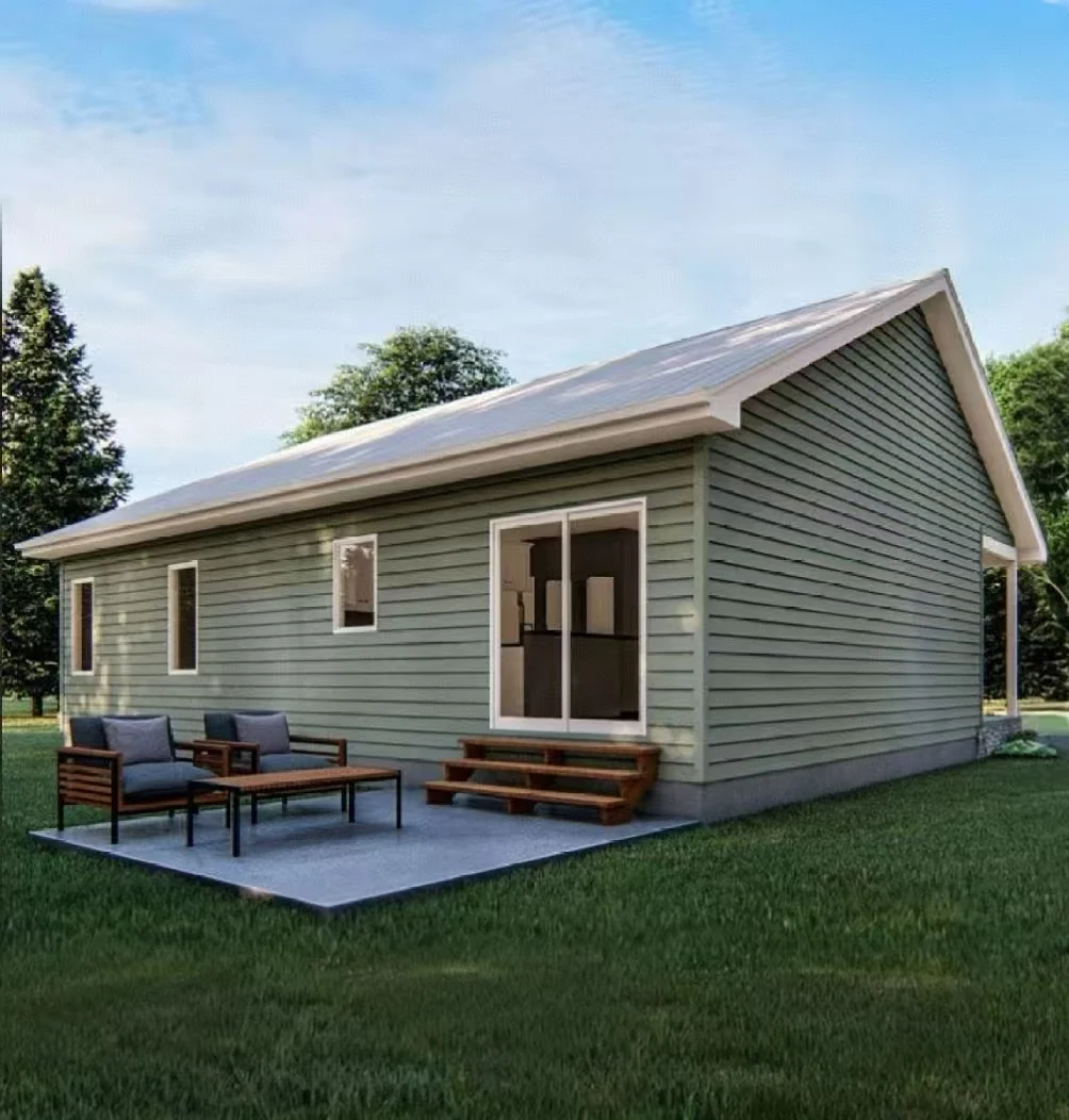 Luxury Detached Villa Fast Assembly Light Steel Structure Prefab House for Living Camp Use