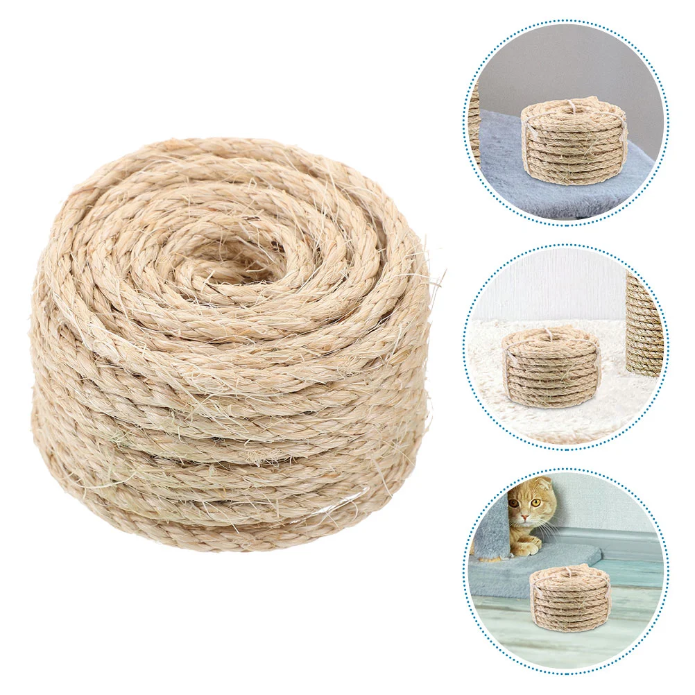 Cat Scratching Post Sisal Rope Board Cuttable Tree Daily Use DIY Sturdy Scratcher Heavy Replaceable Wear-resistant