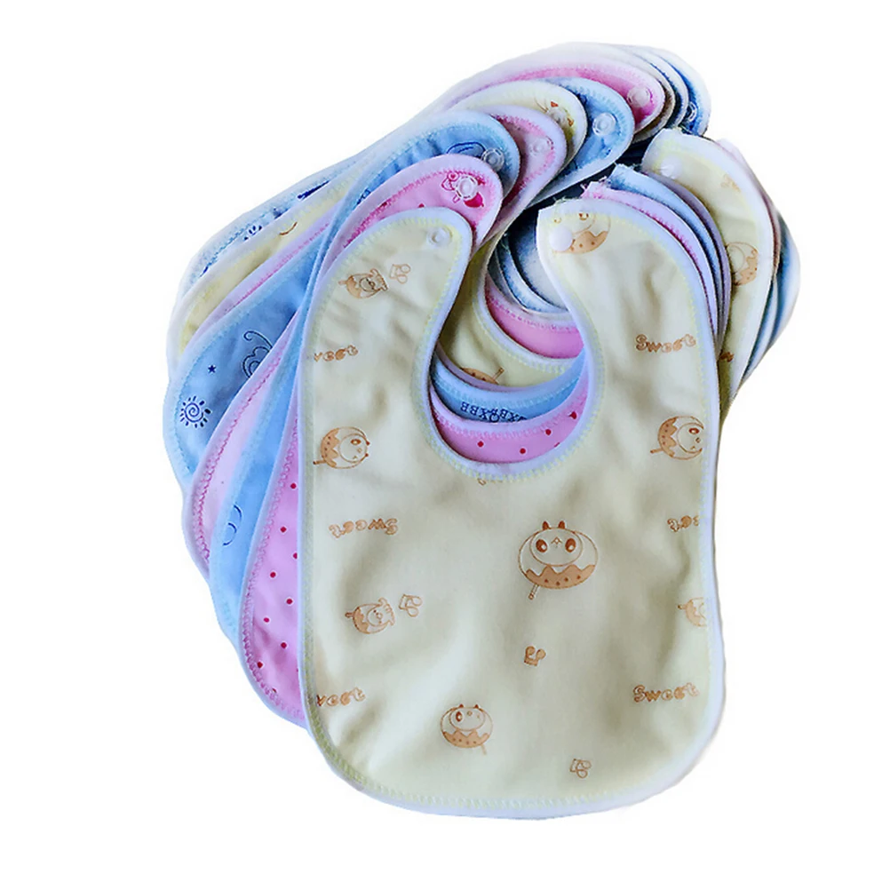 Newborn Toddler Infant Baby Boy Girl Bibs Waterproof Saliva Cartoon Towel image 4