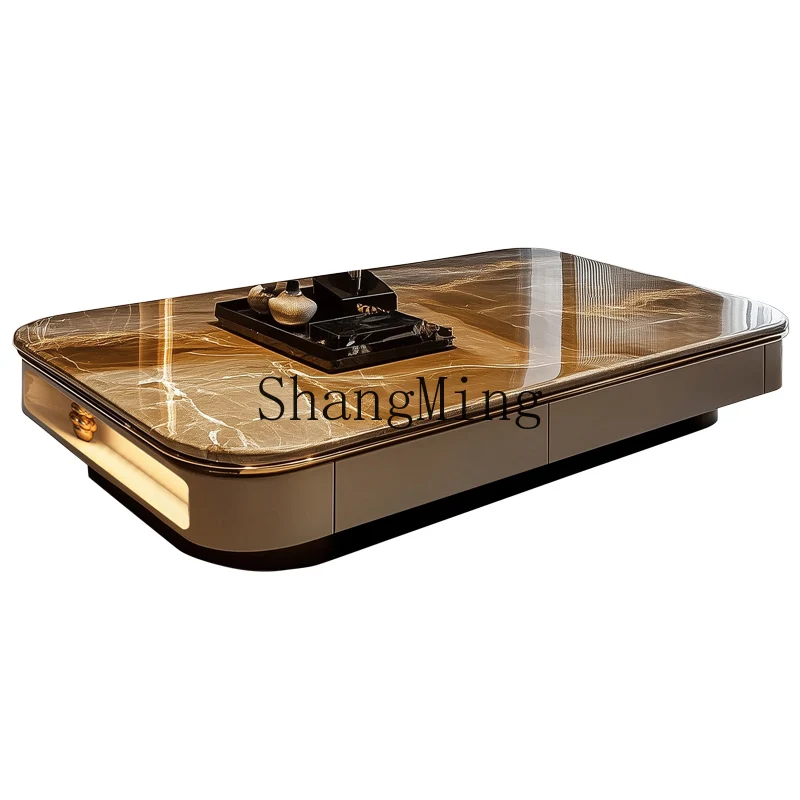 

ZYH light luxury high-end coffee table minimalist living room home tea table modern simple tea table