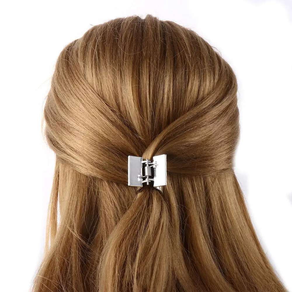 Temperament Simple Korean Girls Female All-match Grasping Clip Metal Hair Claw Hair Accessories Hair Clip