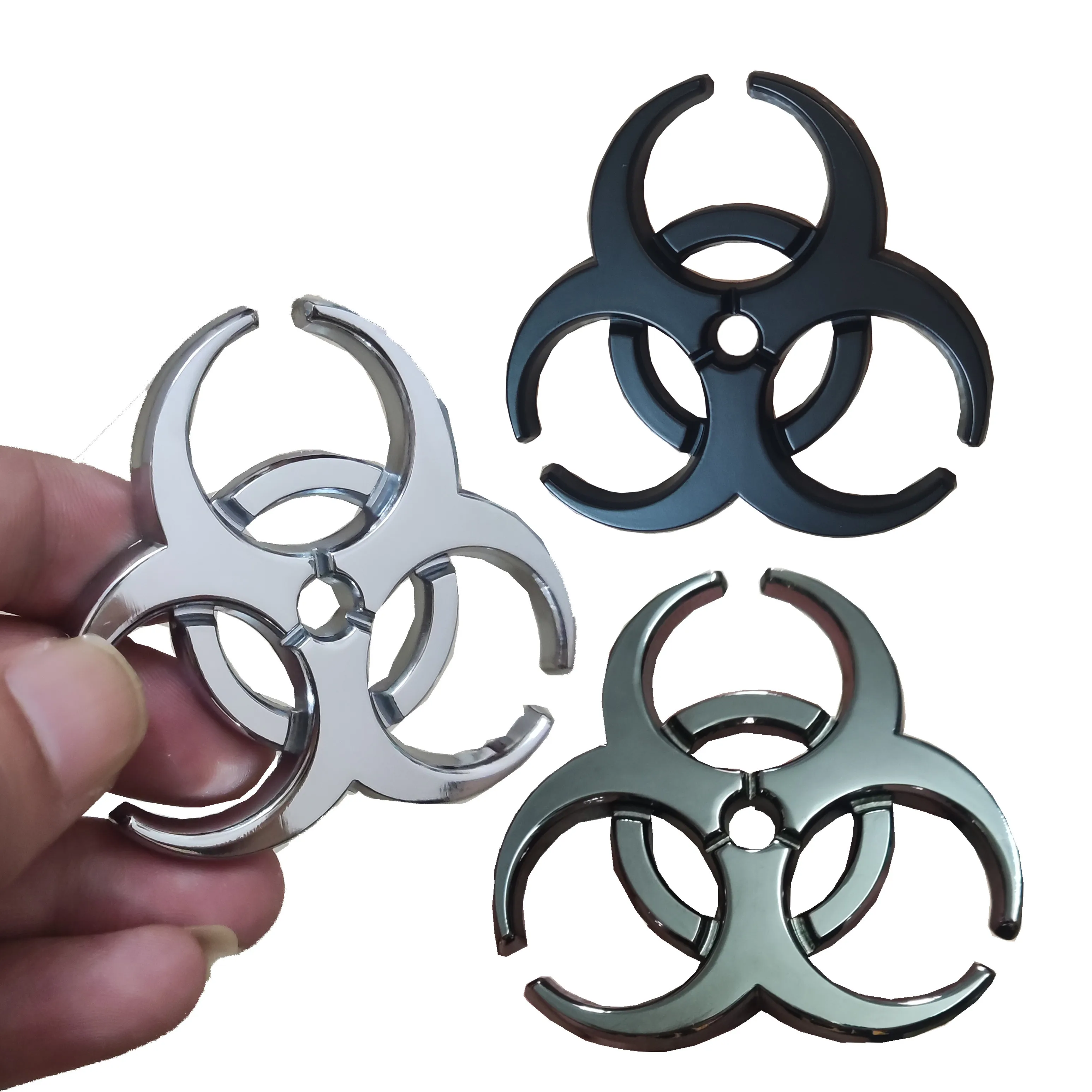 Car Nuclear Radiation Resident Sticker Emblem Decal Motorcycle Auto Decorative Metal Car Accessories For Car Motorcycle Truck