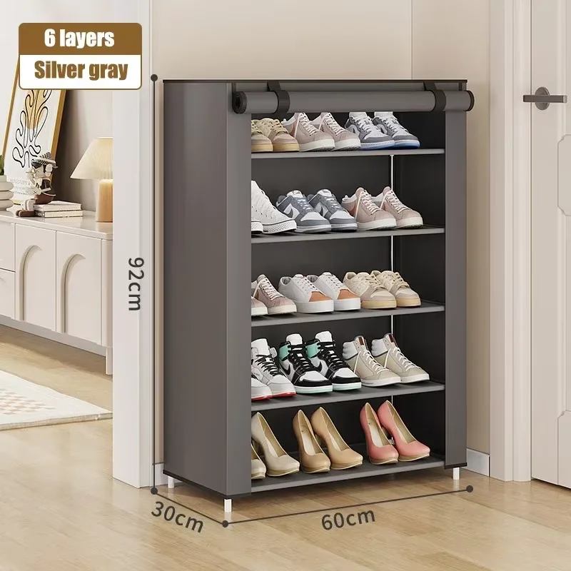 Multi-layer Shoe Rack for Home Door Dustproof Shoe Cabinet Organizer Storage Solution Ideal for Entryway Rental House Hot Model