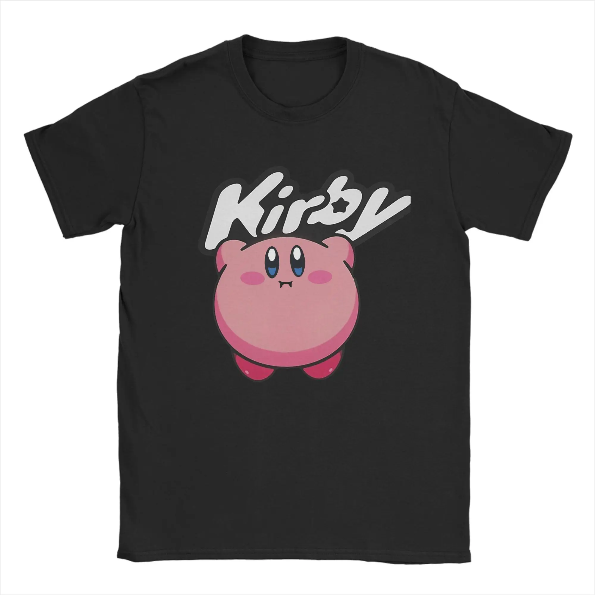 Kirbys Game Tshirts For Men Women Cotton Tops Shirts Leisure  Crewneck Short Sleeve