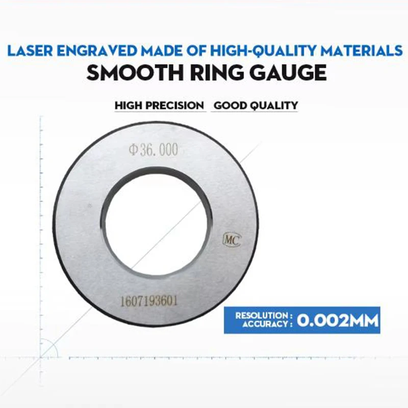 High Precision Ring Gauge, Smooth Calibration Ring Gauge, Inner Diameter Smooth Calibration Inspection Tool, Pass And Stop Gauge