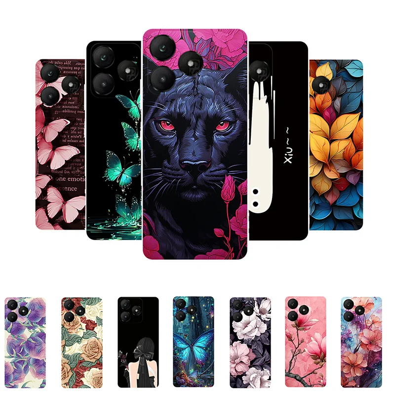 For Wiko T20 2024 Case T 20 Animal Soft TPU Protective Silicone Case for Wiko T20 Back Cover WikoT20 Phone Case