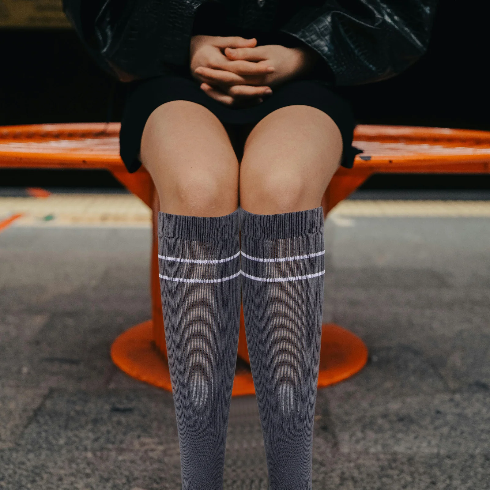 6 أزواج من الجوارب النسائية الضاغطة، جوارب رياضية للجري وكرة السلة، ماصة للعرق، ربيعية مريحة #3