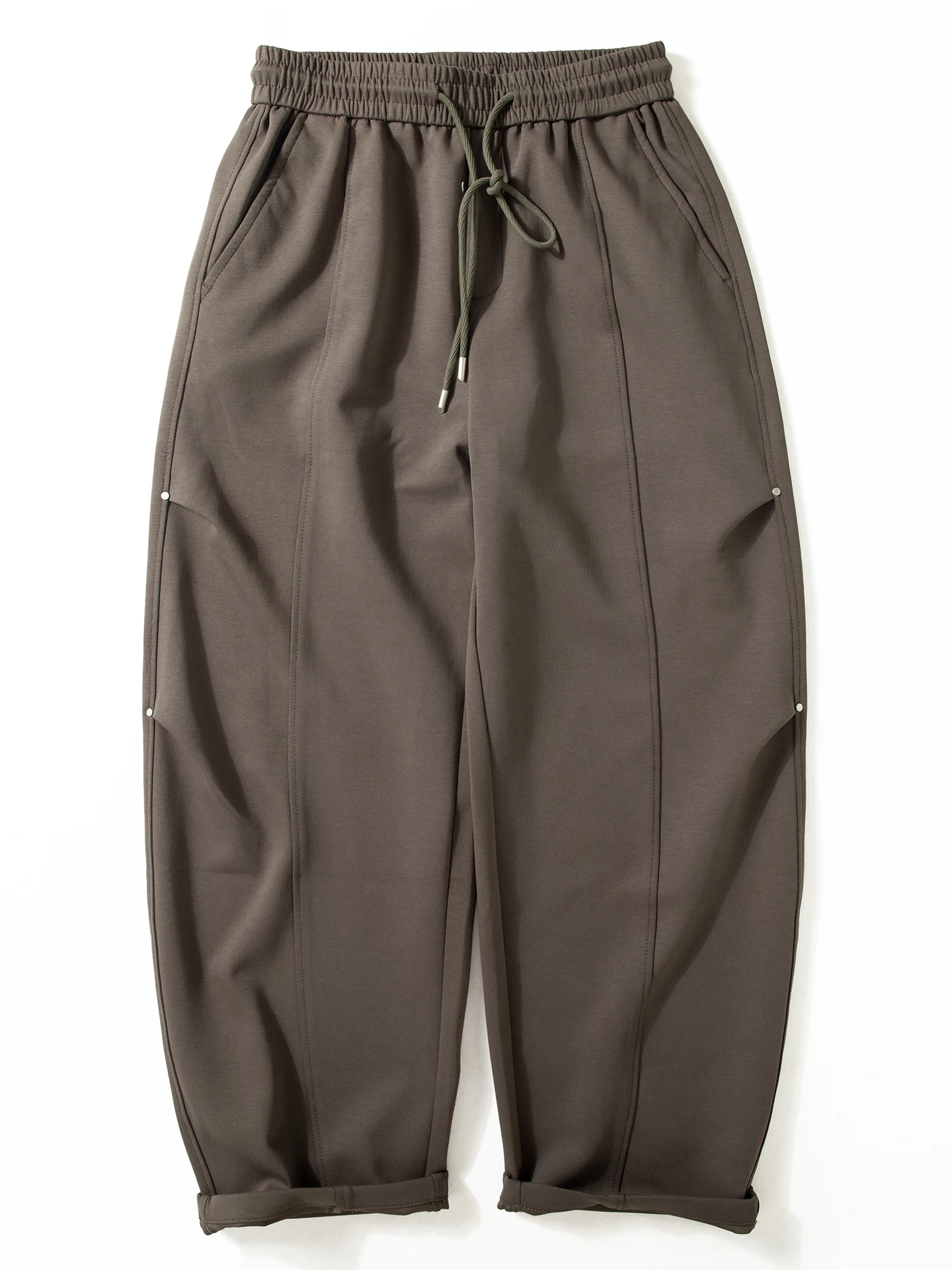 

Мужские мягкие спортивные брюки прямого кроя с эффектом драпировки, осенняя новинка, свободные широкие повседневные брюки, модные джоггеры