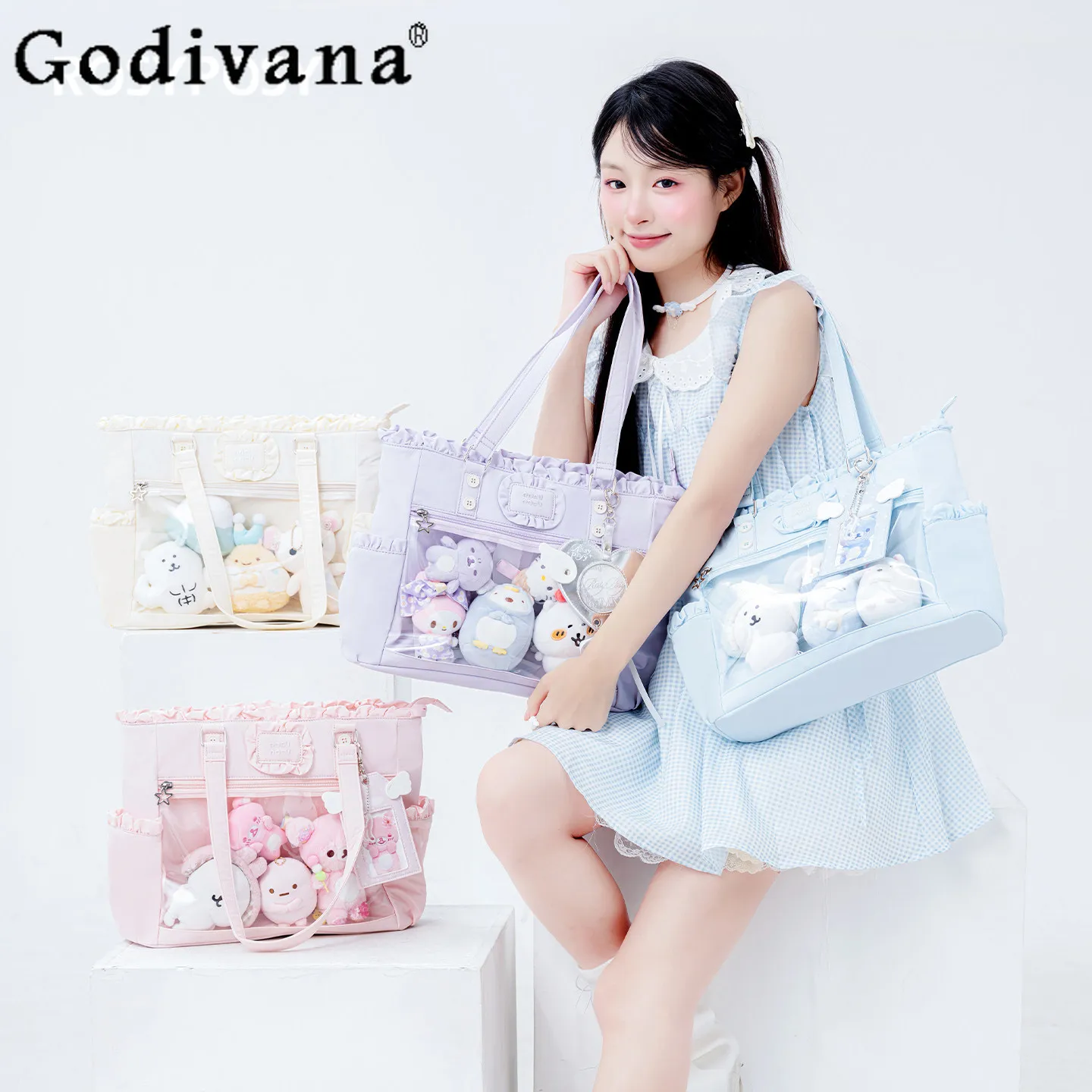 

Original Design Student Fashion Casual Large-capacity Shoulder Bag Girl's Ita Bag Women's Solid Color Handbag 2026 New