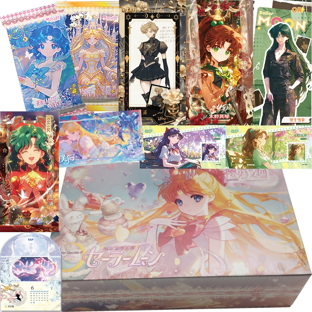 Japanese Popular Anime Sailor Moon Collection Card Minako Aino Tsukino Usagi Chibiusa Cute Charming Magical Girls Creative Cards