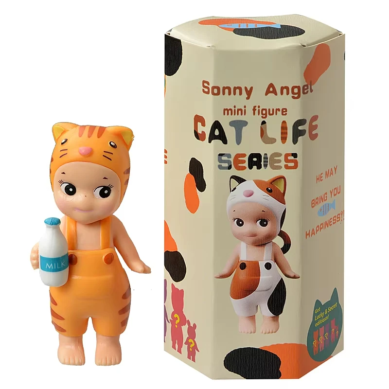

2025 New S Angel Blind Box Cat Angel Series Fruit and Vegetable Anime Figures Ornaments Dolls Fans Children Gift Blind Box