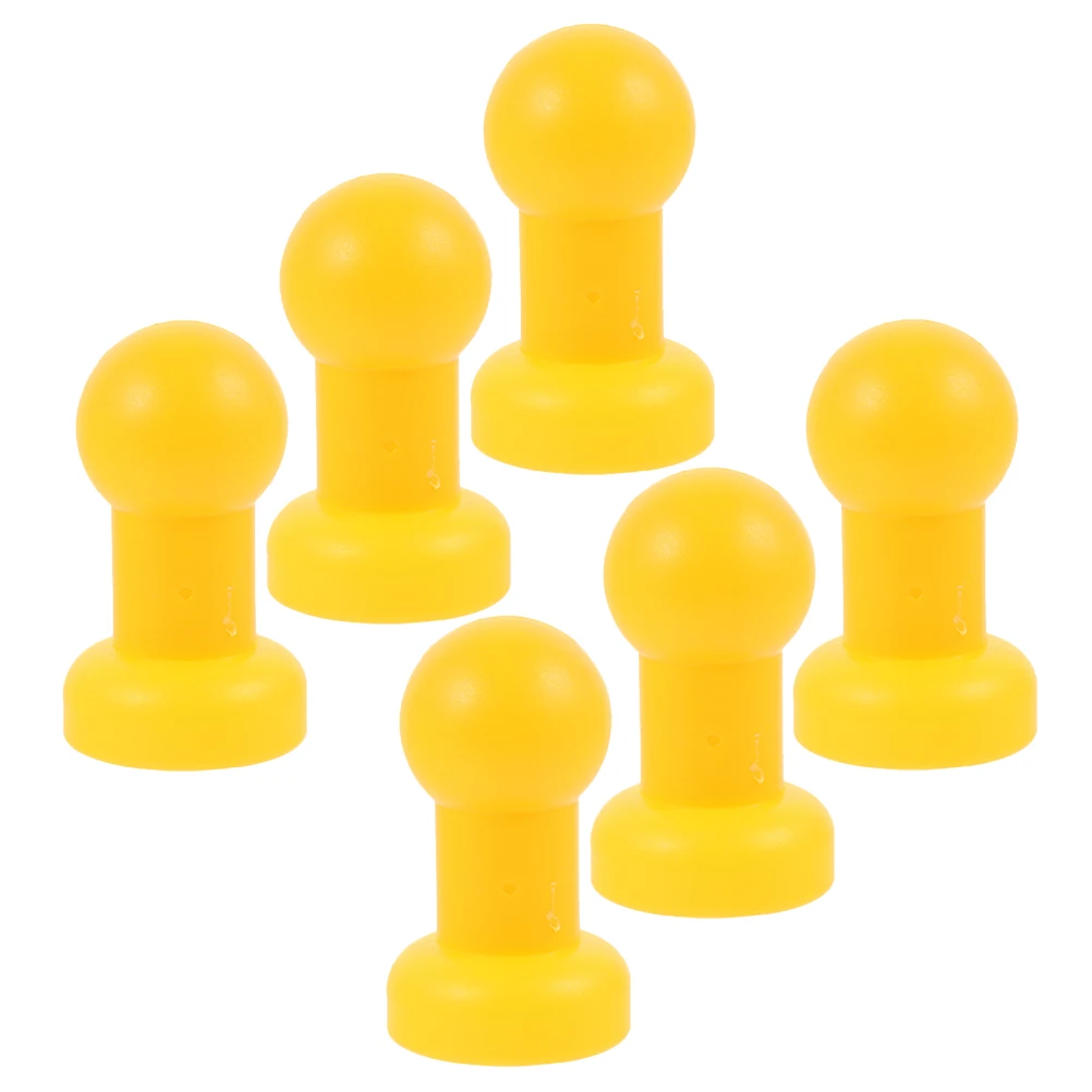 

6 Pcs Trampoline Cap Mini Leg Pole Parts Tips Plastic Covers Caps Steel Pipe Enclosure End