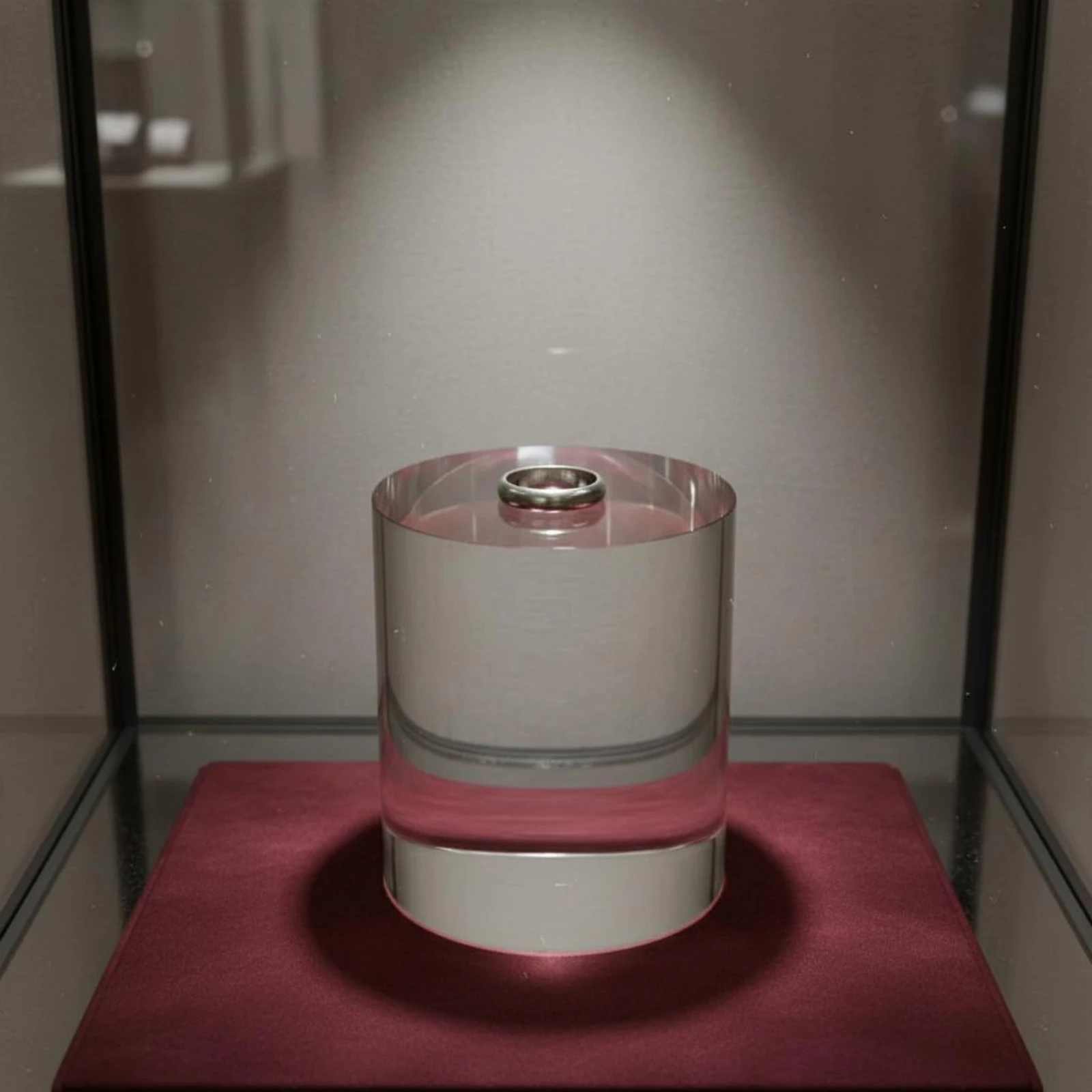 8 Pieces Acrylic Cylinder Riser High Clarity Transparent Acrylic Pedestal Round Display Base Lightweight