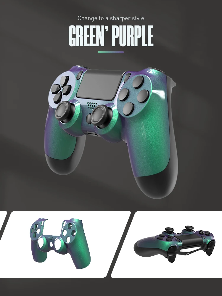 DATA FROG-Substituição Frente Habitação Shell Capa, PS4 Slim Controller, Capa frontal para PS4 Pro Joystick, CUH-ZCT2, JDM-040, JDM-055