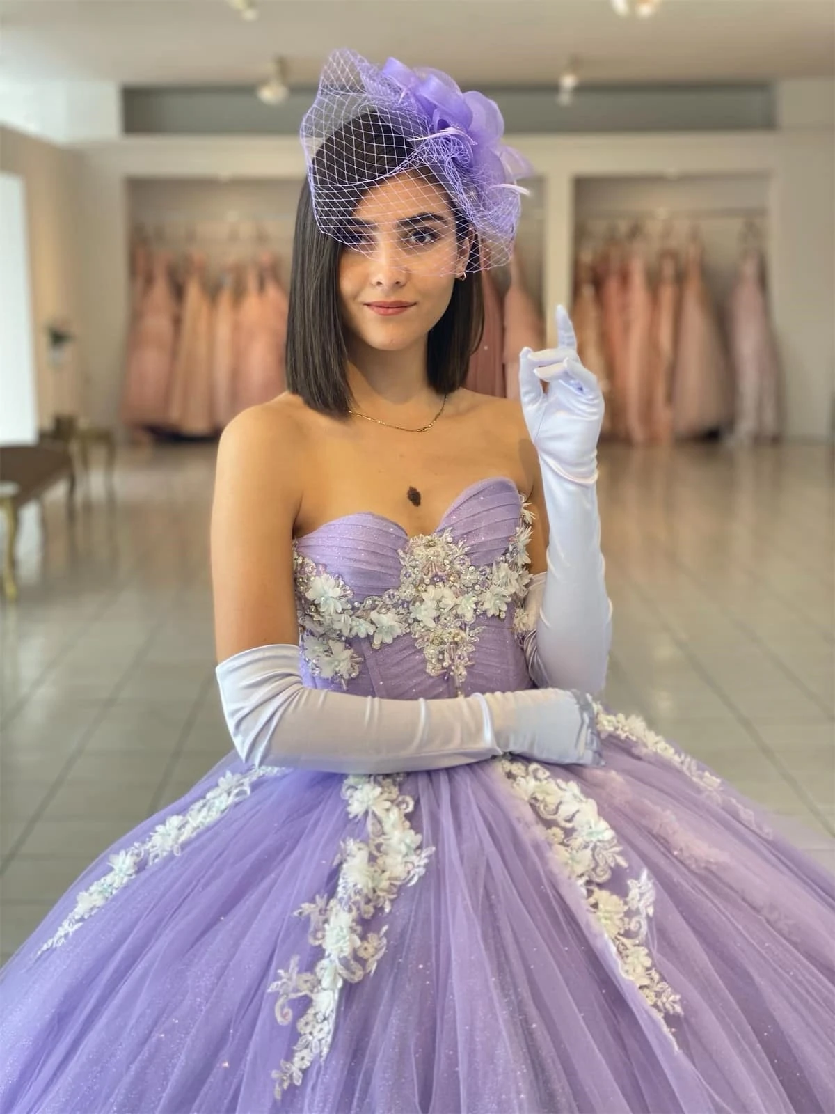 الشمبانيا الأميرة فساتين Quinceanera الكرة ثوب الحبيب تول يزين الحلو 16 فساتين 15 Años مخصصة