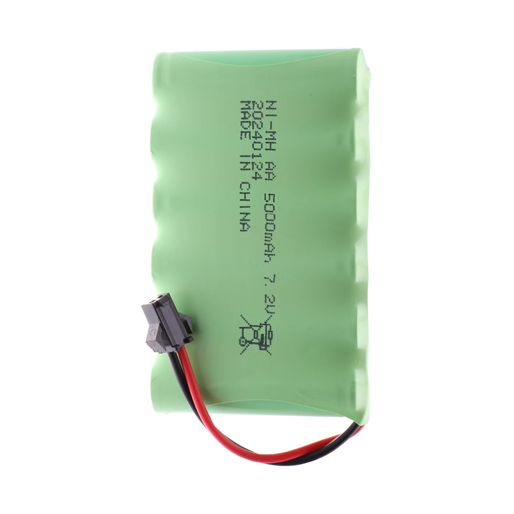 7.2V 5000mAh Bateria NIMH AA do zabawek Rc Samochody Czołgi Roboty Pistolet Ulepszony 3000mah Zestaw baterii do łodzi Rc 7,2V Akumulator