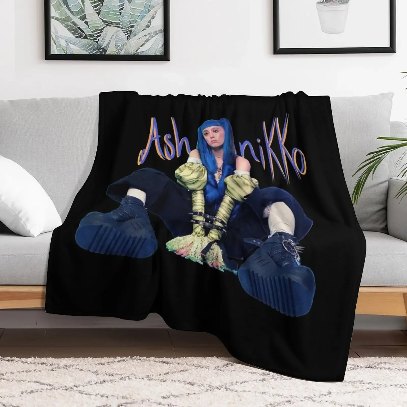 Ashnikko Demidevil Throw Blanket Extra Large Throw Loose cosplay anime Blankets