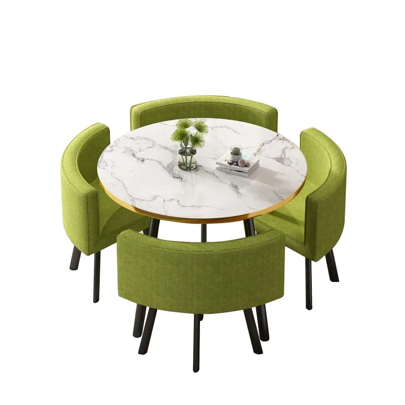 Classic Modern Luxury Cheap Wholesale Custom Small Round Dining Table Set 4 Chairs Metal Eco-friendly Heavy Duty Hotel
