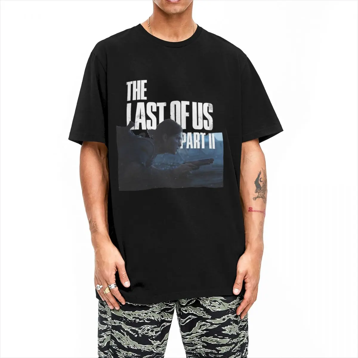 The Last Of Us T Shirt Men trailer Street Style Cotton T-Shirts Summer O Neck Hippie Tees Design Oversized Clothes