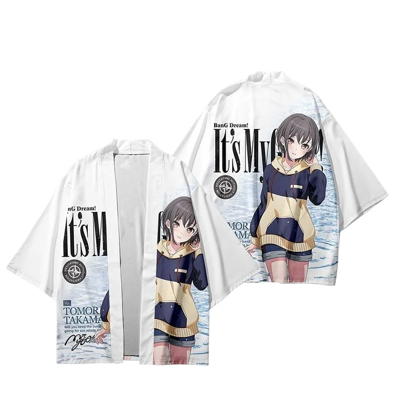 

BanG Dream! Peripheral Clothes It's MyGO Pain Clothes Takamatsu Deng Anime Summer Men's Short Sleeve T-Shirt Ins