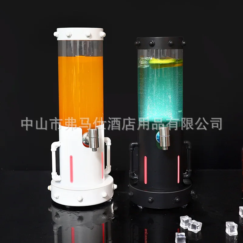 

Светящаяся бочка для винных банок из кованого железа со знаменитостями в Интернете, креативный прозрачный бар Guochaofeng, сочная машина для пива KTV 3L кола