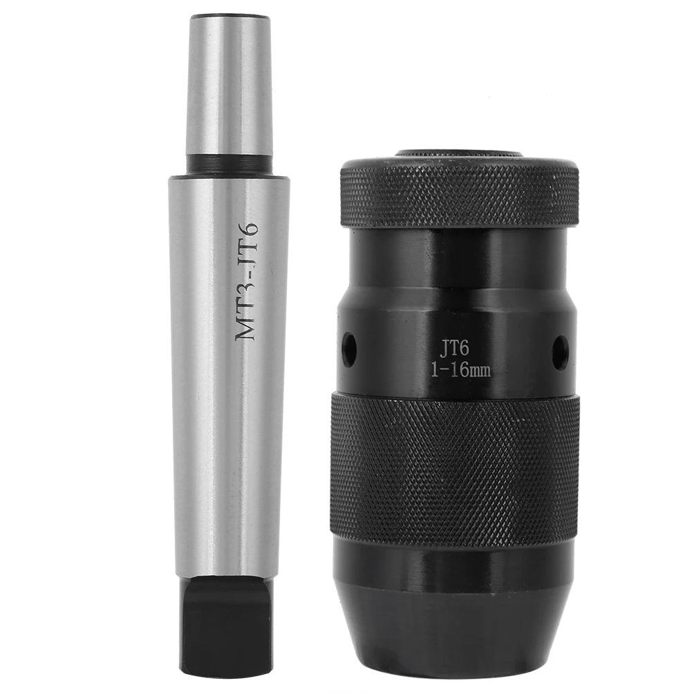 

MT3 JT6 1-16MM Self Tighten Drill Chuck Automatic Locking Keyless Drill Chuck Milling Machine Drill Chuck Lathe Drill Chuck