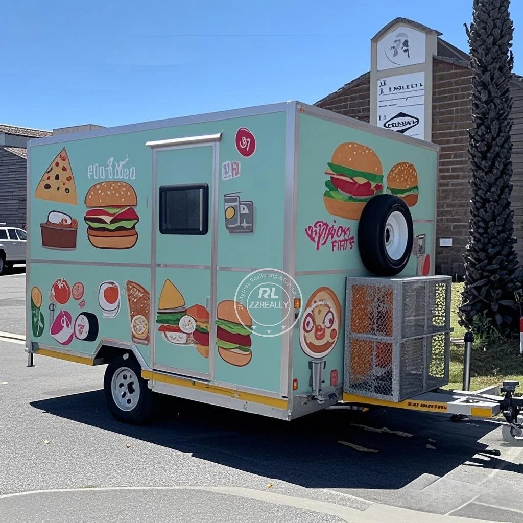 New BBQ Food Trailer Mobile Truck Fully Equipped Restaurant  USA Standard food cart With DOT certification