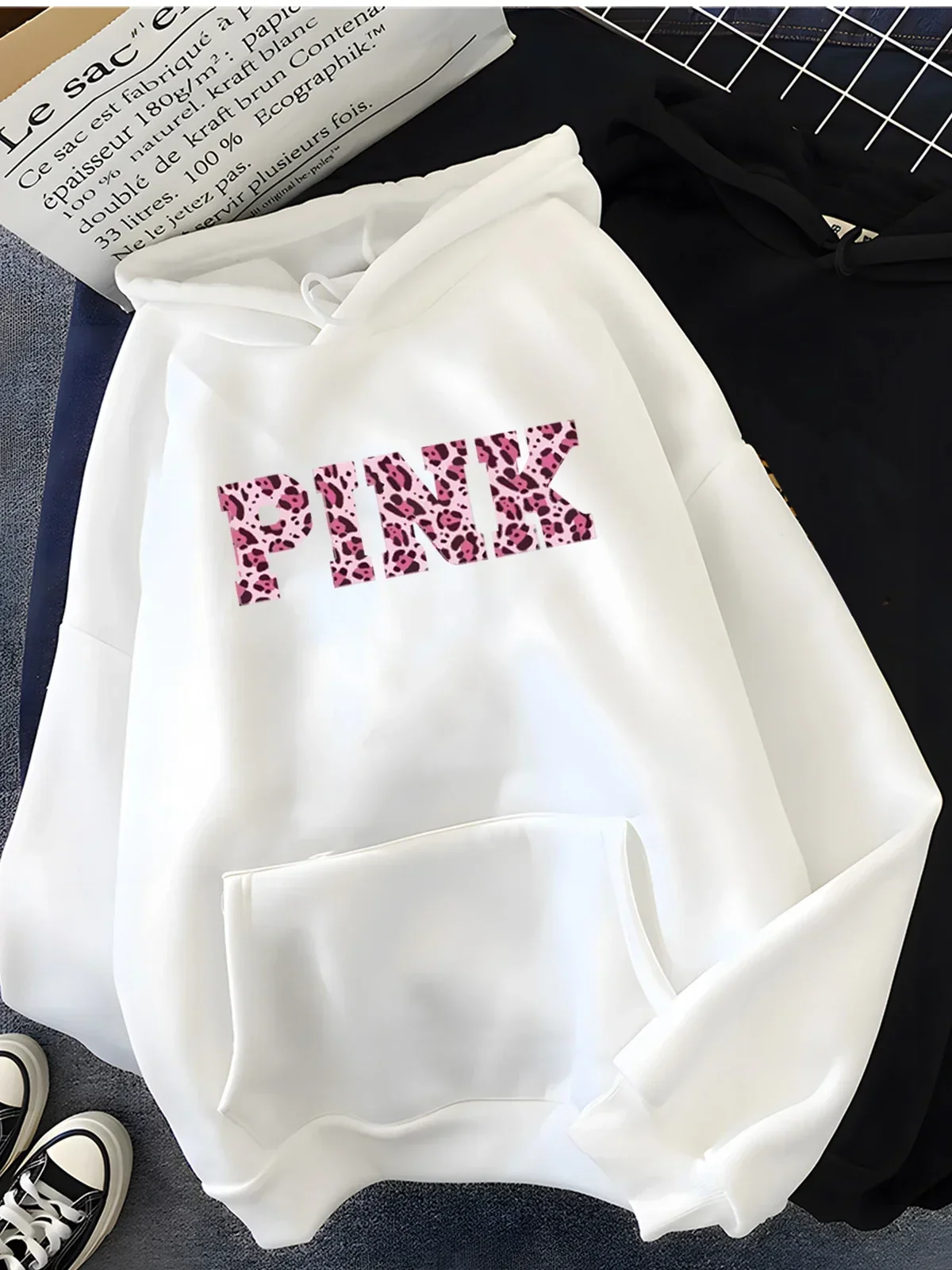 بلوزة مطبوعة بمقاس كبير للرجال والنساء، فضفاضة كاجوال، ناعمة، مريحة ومسامية، بلوفر فضفاض للرياضات الخارجية #2