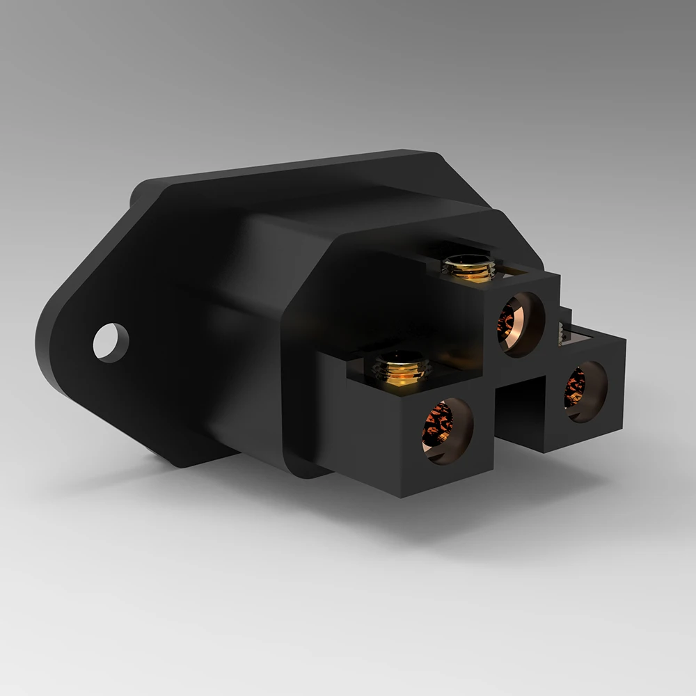 

HIFI IB72 Inlet Power Plug Socket IEC Pure Red Copper Gold/Rhodium Plated Available AC 250V 15A Connector Socket