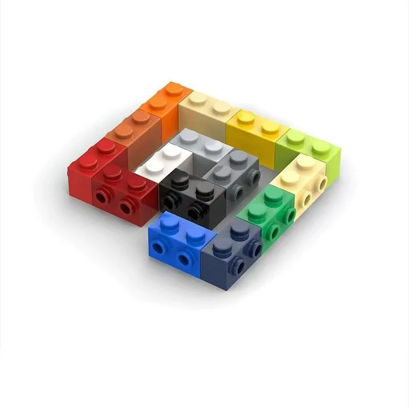 MOC 1x2 Single Side with Adapter Bump Bricks in Bulk Building Block Creatively Plastic 34 Compatible with Lego 11211