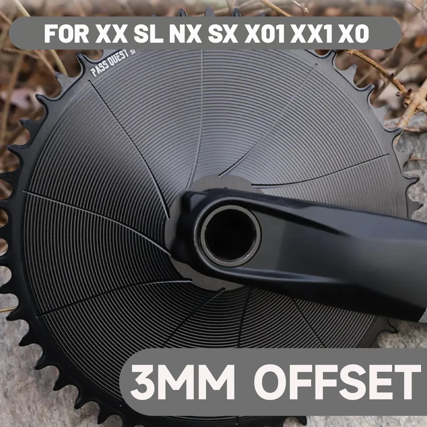

3bolt 3mm Offset Direct Mount Chainring For Sram Xx Xx1 X01 40t 42t 44t 46t 48t 50t 52t Sprocket 1x Chainring Narrow Wide Mtb