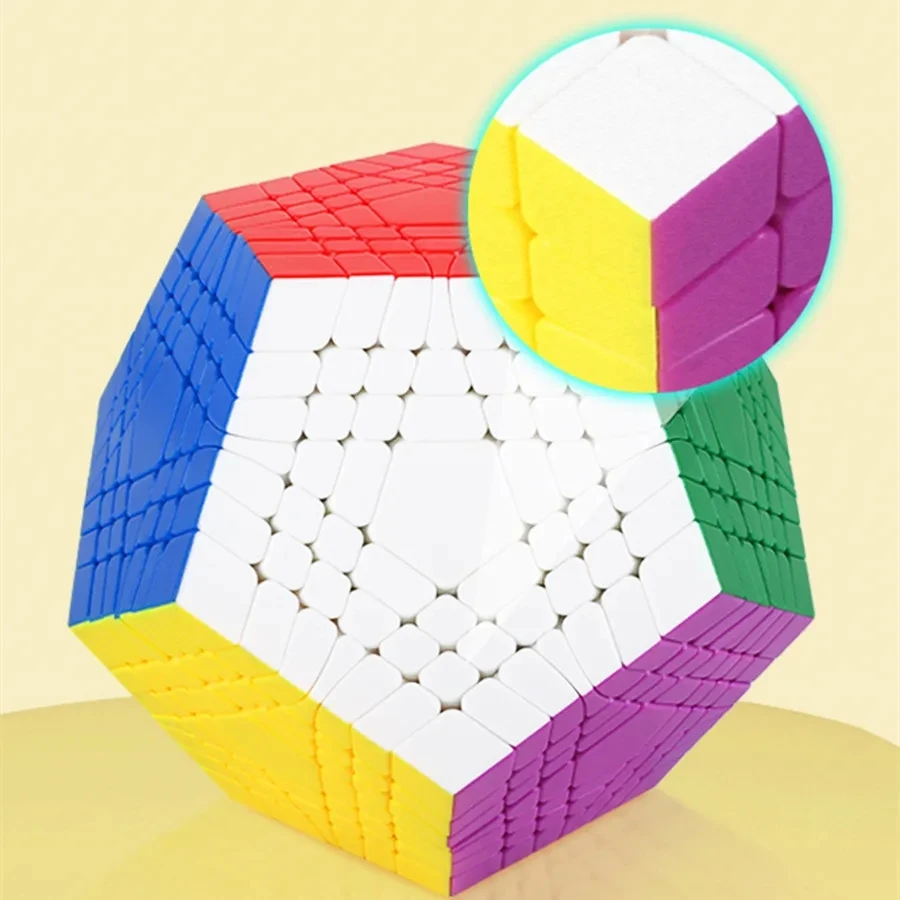 ShengShou 7x7 Teraminx 7x7 Megaminx Cubo Mágico Shengshou WuMoFang 7x7x7 Dodecaedro Quebra-cabeça Educacional Megaminxeds Brinquedos