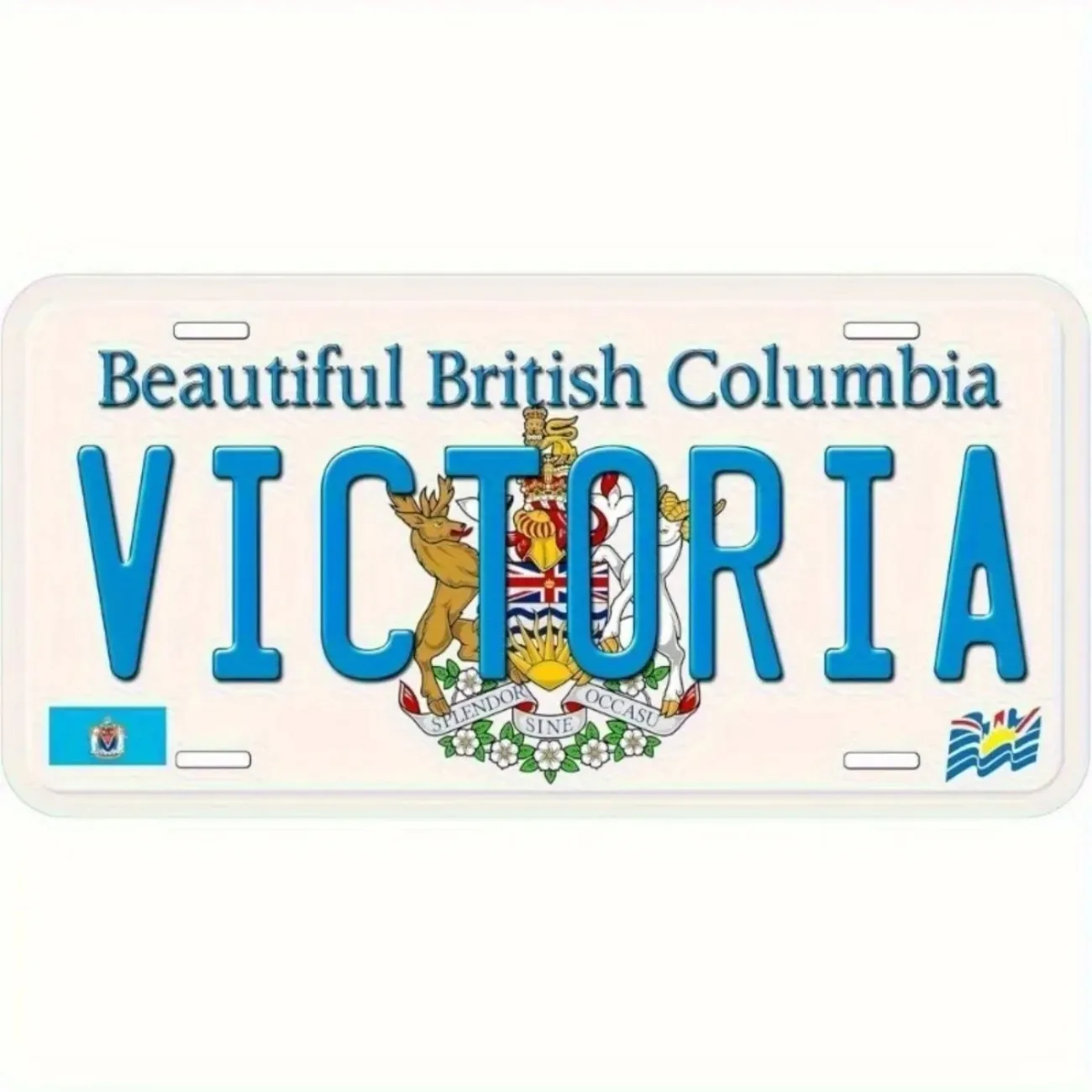 CIFbuy BC Canada 6x12 Aluminum Sign, 2D Flat Print Home Automotive Wall Garage Gift Decor Only