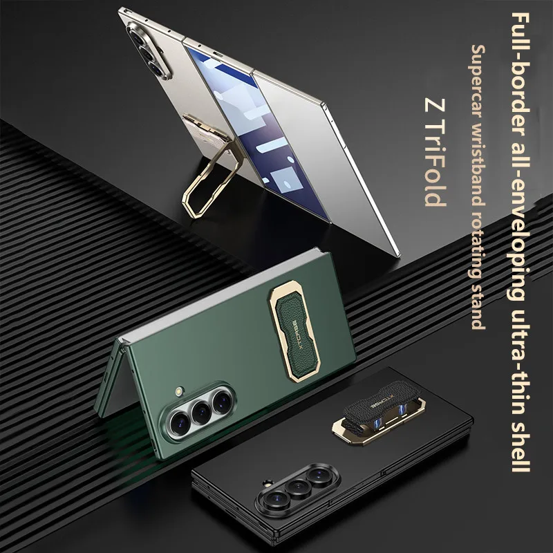 

Чехол с вращающимся кронштейном для браслета для Samsung Galaxy Z TriFold 5G ZTriFold, дизайн держателя телефона с защитной пленкой, деловая крышка