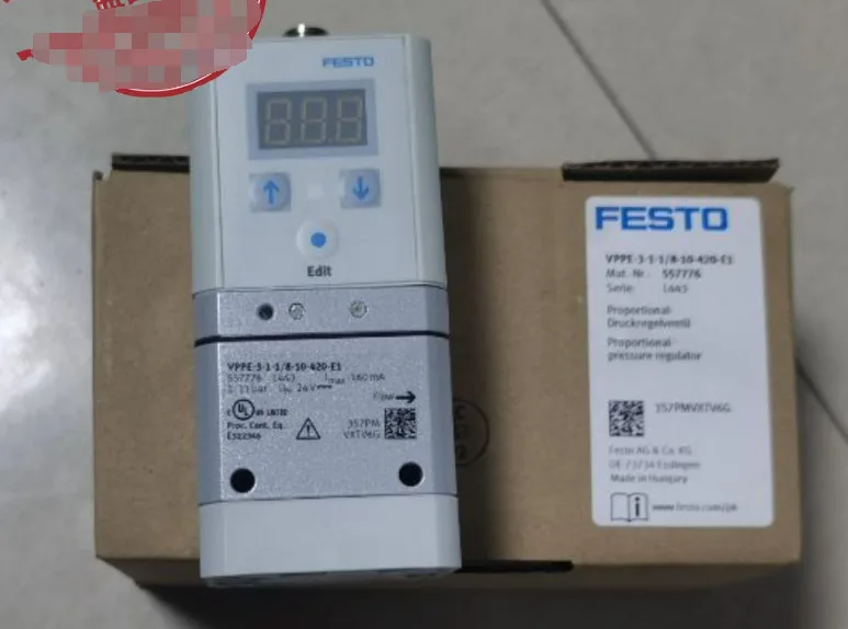 

1PC New Festo VPPE-3-1-1/8-10-420-E1 557776 Pressure Regulator Brand