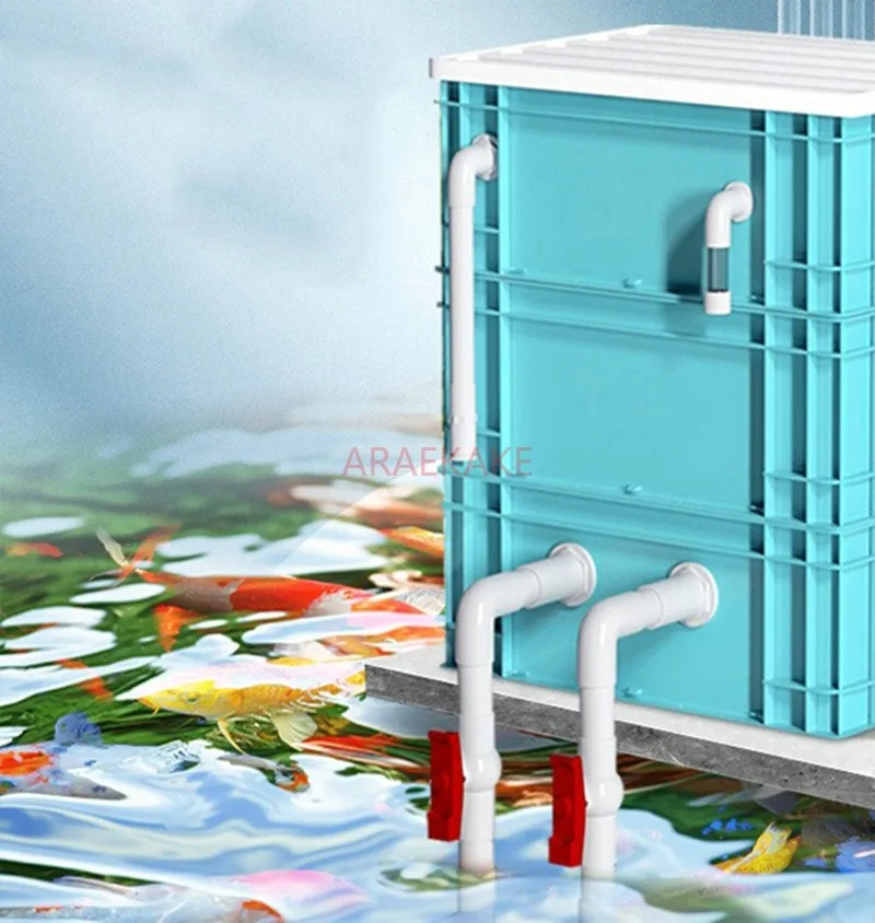 

Turnover box, filter box, fish tank, drip box, fish tank, filter, swamp pool, clean water circulation system, turtle tank