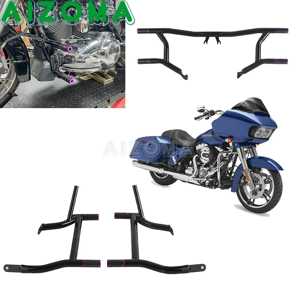 

Motorcycle Highway Engine Crash Bar Tail Saddlebag Cage Guard For Harley Touring Electra Glide Street Glide Road Glide Road King