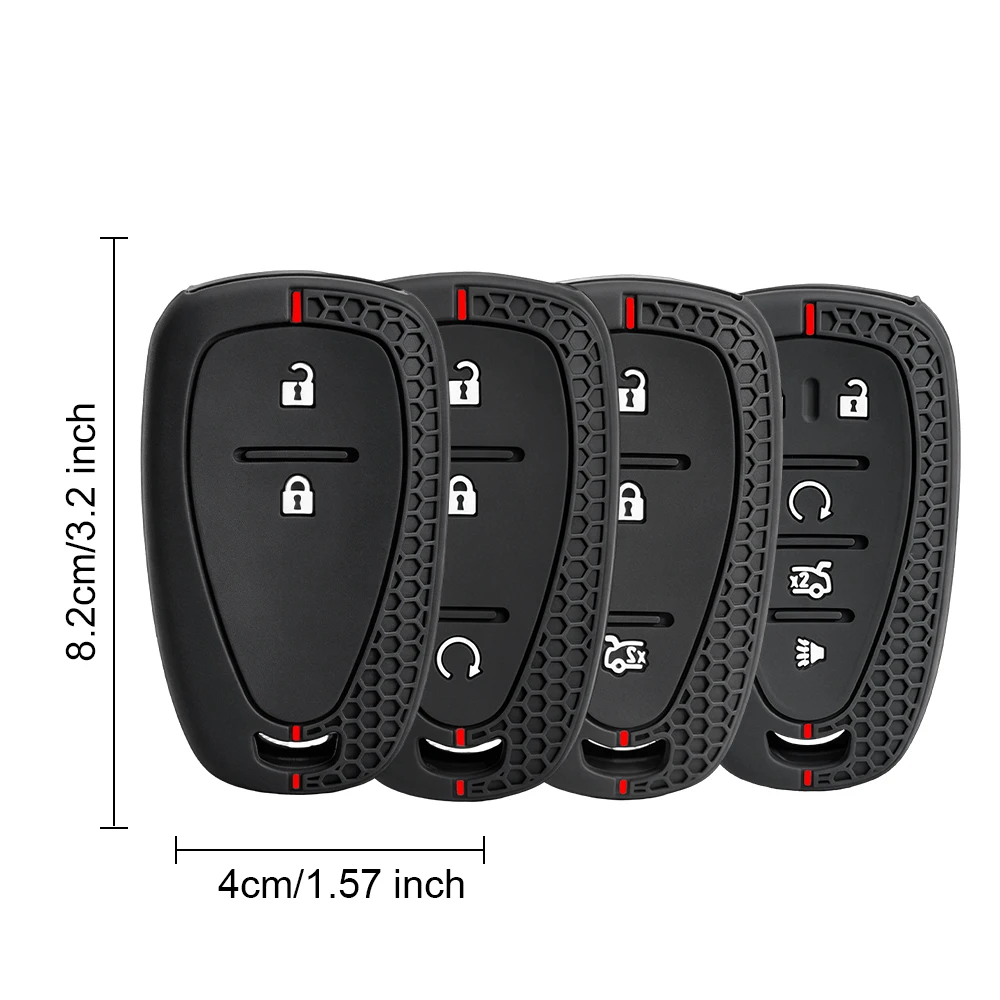 For Chevrolet Malibu Blazer Traverse Seeker Onix Equino Volt Bolt Trax Orlando Cruze Spark Sonic Silicone Car Key Case Cover view 6